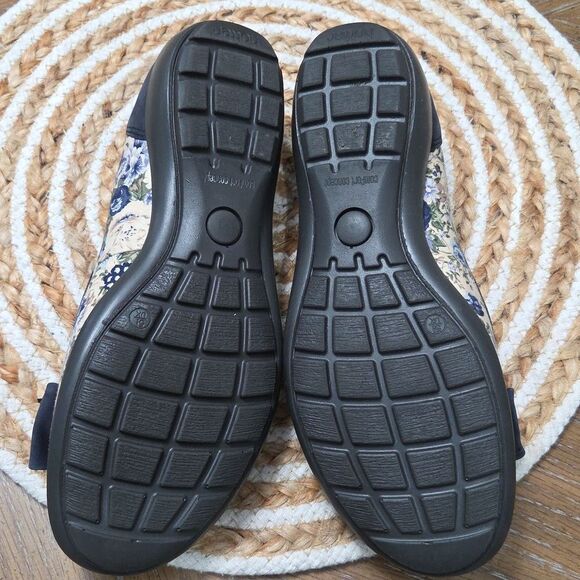 Hotter Comfort Concept Jewel Floral Bow Slip On Ballet Loafers NWOT 7.5 - Picture 8 of 9
